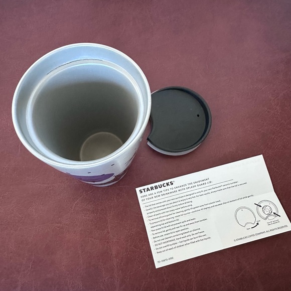 Starbucks Halloween Fall 2020 Ceramic Tumbler 12 oz. Black Cat Moon Stars Cup - Picture 4 of 9